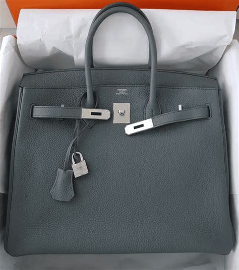 HERMES Togo BIRKIN 35 Vert Amande 